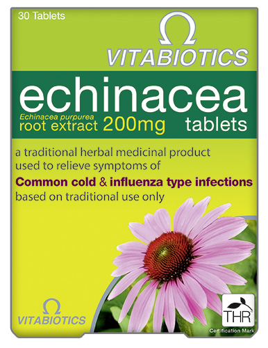 Vitabiotics Echinacea Tablets British Herbal Medicine Association