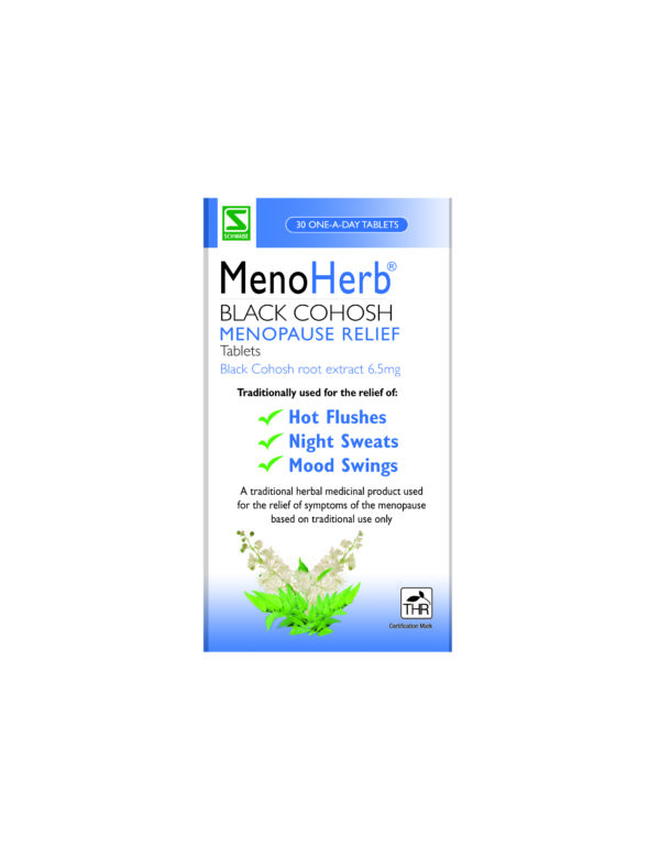 Menoherb Black Cohosh Menopause Relief Tablets British Herbal Medicine Association 5504