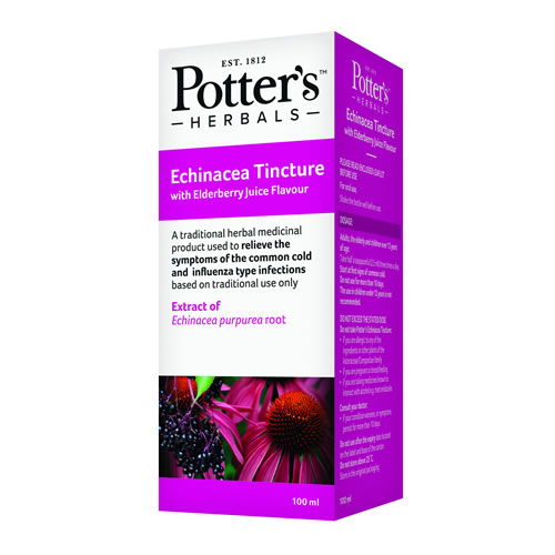 Potter’s Echinacea Tincture with Elderberry Juice Flavour